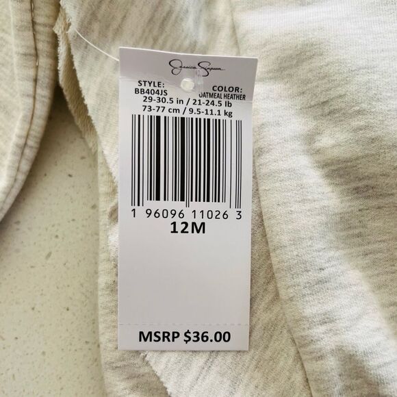 Jessic Simpson Baby Girls Outfit ‘Shine’ Sweatshirt and Pants Size 12 Months NWT - Picture 7 of 13